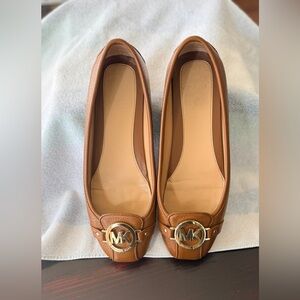 Michael Kors GUC Fulton Leather
Moccasin Loafers ballet Flats caramel 
 Sz 8